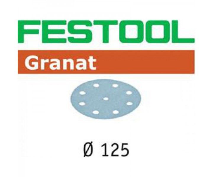 Фото Материал шлифовальный Festool Granat P60, компл. из 50 шт. STF D125/9 P 60 GR 50X в интернет-магазине ToolHaus.ru